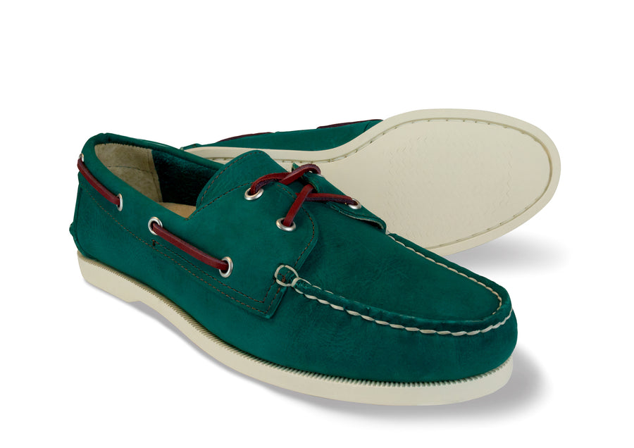 turquoise boat shoes outsole