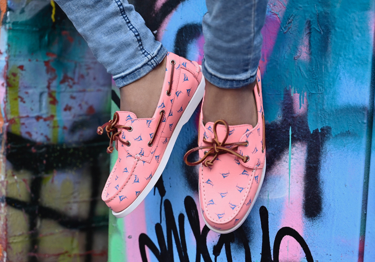 Pink 2025 boat shoes