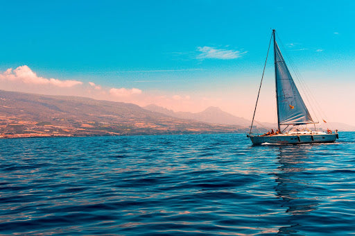Sail boat on water