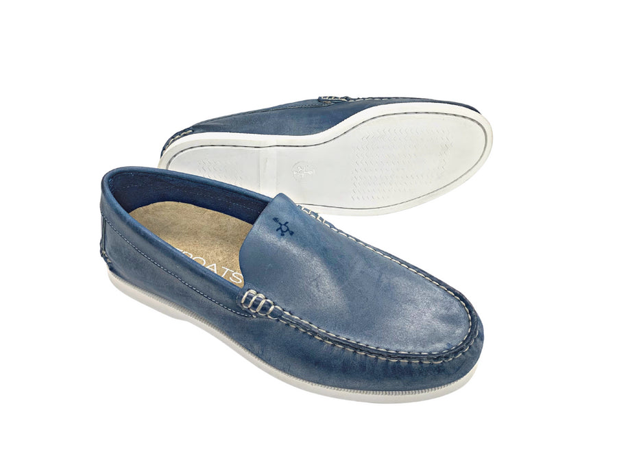 blue venetian loafers outsole