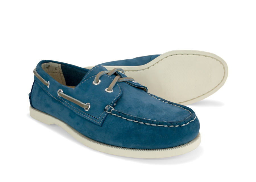 navy blue nubuck leather boat shoes outsole