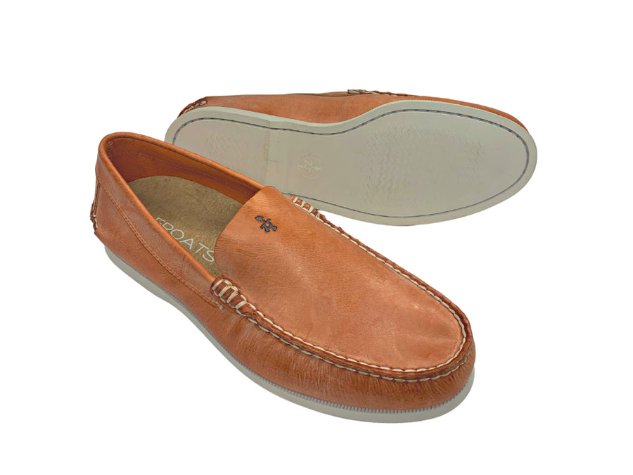 orange venetian loafers outsole