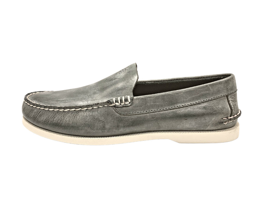 grey venetian loafers side